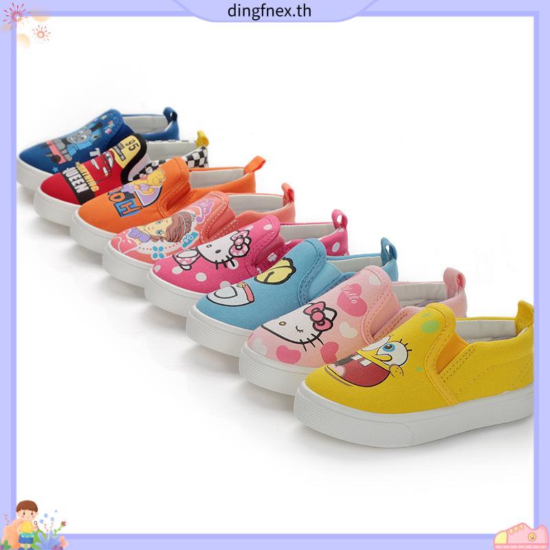 Ellen Toy Story รองเท้าผ้าใบลําลอง พื้นแบน ลายการ์ตูนโดราเอมอน สําหรับเด็กผู้ชาย ผู้หญิง เหมาะกับการ