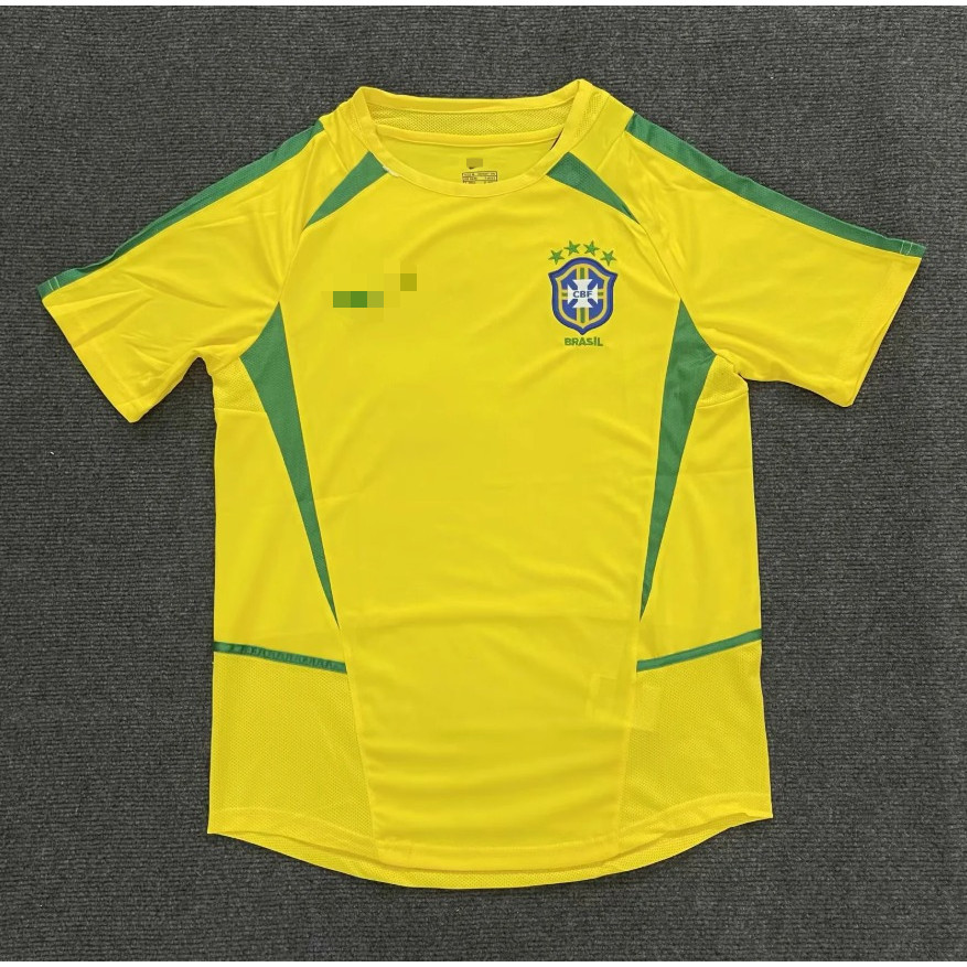Retro Version 2002 Brazil Home Jersey S-2XL