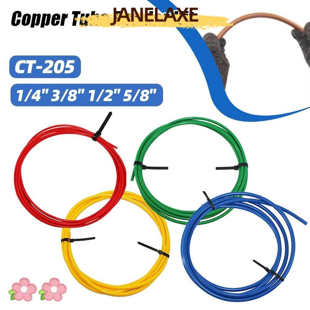 JANELAXE932JN 1 ชิ้นทองแดงป้องกันท่อ, CT-205 1/4 "3/8" 1/2/8" Bend ท่อป้องกัน, 4 เมตร Anti-Deformati