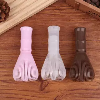 เครื่องกวนชาเขียวแบบใช้ซ้ำได้1ชิ้น, ที่คนชาเขียวมัทฉะผงชาพลาสติกอุปกรณ์ชงชาพร้อมเครื่องกวนมัทฉะเครื่องกวนมีสินค้าในสต็อก