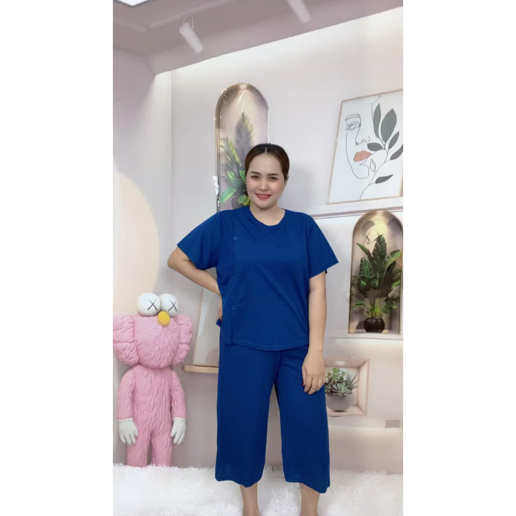 ชุดผู้ใหญ่ ชุดเซ็ทคุณแม่ เซ็ทเสื้อกับกางเกง ใส่อยู่บ้าน รุ่น227