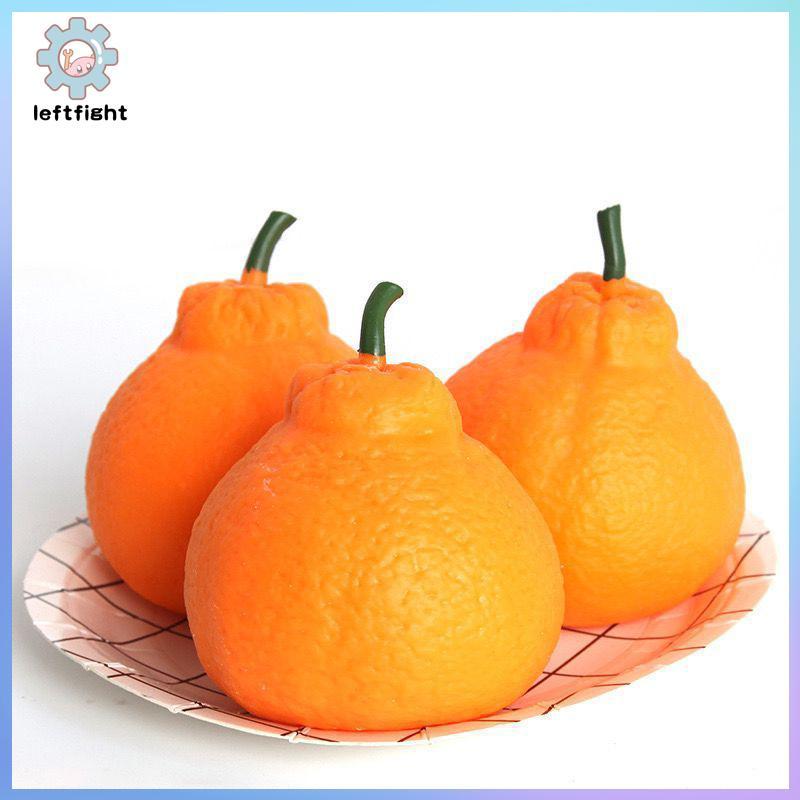 ซ้าย นุ่มสีส้มบีบของเล่นผลไม้สมจริงสกุชชี่สร้างสรรค์ประสาทสัมผัสของเล่นสําหรับเด็กผู้ใหญ่ความเครียดบรรเทามือออกกําลังกาย GHT