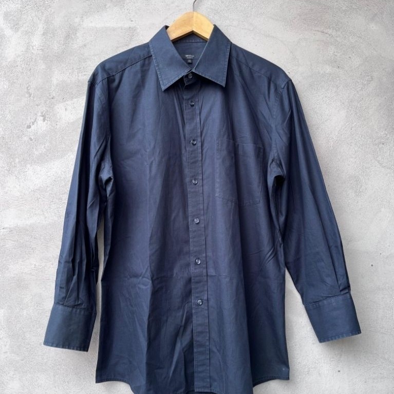 KEMEJA G2000 เสื้อเชิ้ตผู้ชายสีดํา XL