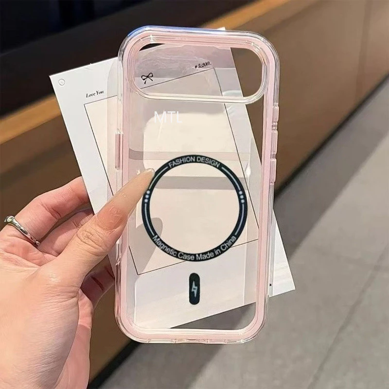 สําหรับ Vivo X300 FE กรณีแม่เหล็กใสสีสัน Two-in-One นุ่มกันกระแทกเคสโทรศัพท์