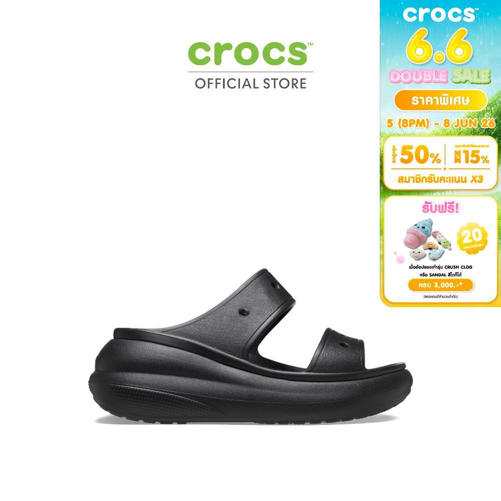 CROCS รองเท้าแตะผู้ใหญ่ CRUSH SANDAL รุ่น 207670001 - BLACK