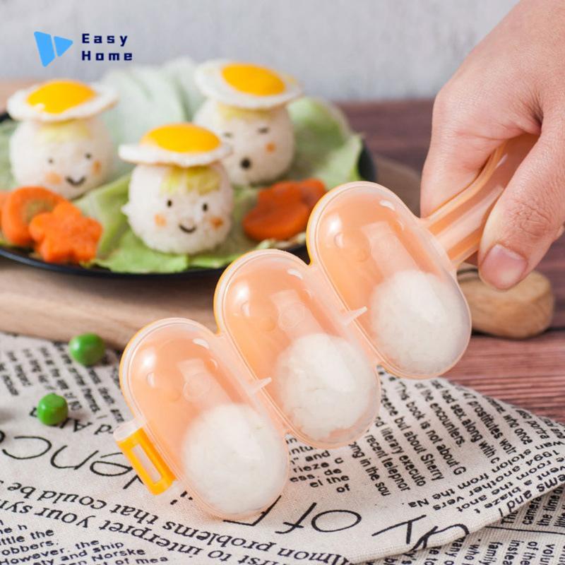 แม่พิมพ์ข้าวปั้นสำหรับเด็ก2ชิ้น/เซ็ตแม่พิมพ์ทำซูชิแบบทำมือ