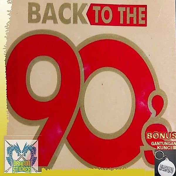 สติ๊กเกอร์ตัด BACK TO THE 90S Classic Retro Car Sticker 1990s Dragon Sticker