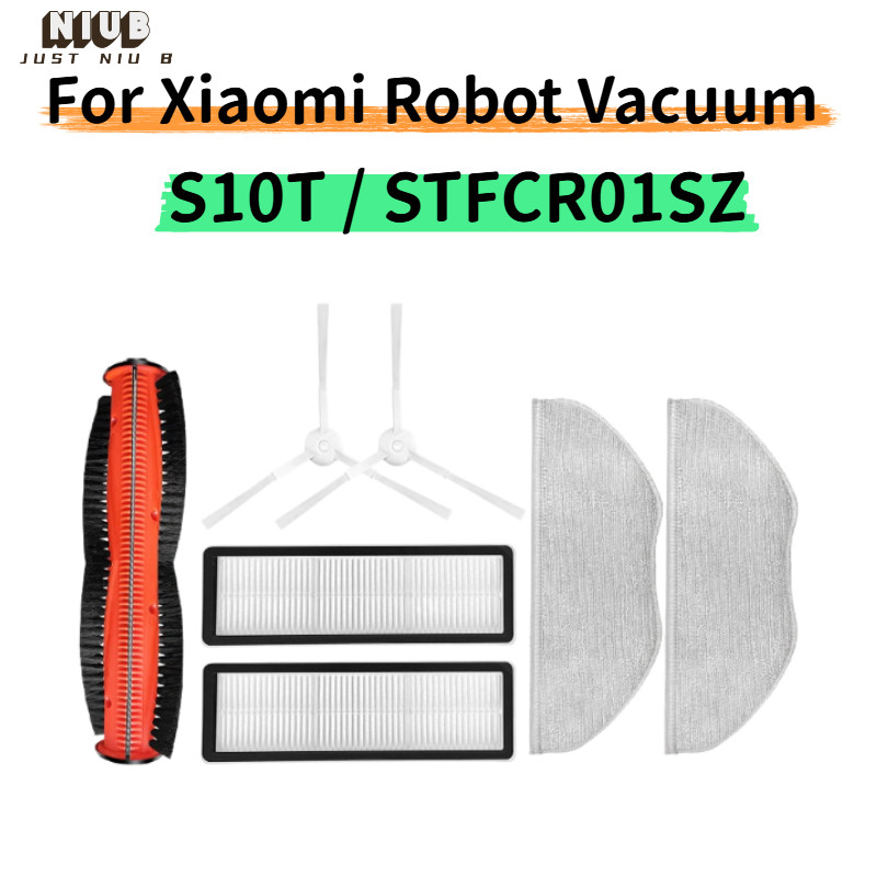 สําหรับ Xiaomi หุ่นยนต์สูญญากาศ S10T STFCR01SZ ไม่พันกันเครื่องดูดฝุ่นหุ่นยนต์หลักแปรง Mop ผ้าแปรงด้านข้าง HEPA กรอง