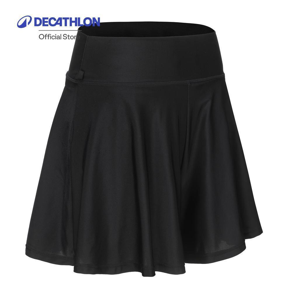 Decathlon Surf Women'S Swimsuit Culottes กางเกงคูลอตว่ายน้ำสำหรับผู้หญิงใส่โต้คลื่น - Black