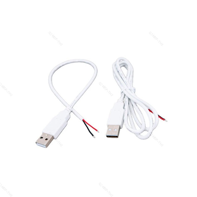 0.3m 1m 5V USB 2.0 ชาย 2p 4P แจ็คสายไฟชาร์จ Extension Connector สีขาวสําหรับอุปกรณ์เสริมคอมพิวเตอร์ 