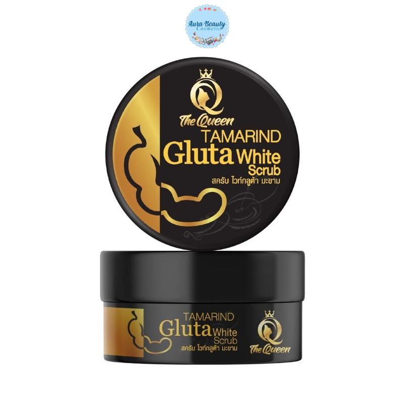 The Queen Tamarind Gluta Scrub 350g (1 ชิ้น) สครับกลูต้าเนื้อมะขาม สครับขัดผิวสมุนไพรไทยแท้ 100%