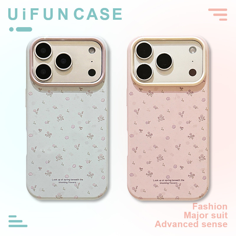 INS ดอกไม้ Soft TPU โทรศัพท์มือถือสําหรับ iPhone 17 16 15 14 13 Pro Max iPhone17 Big Hole Shatterproof Protector โทรศัพท์มือถือปกหลัง