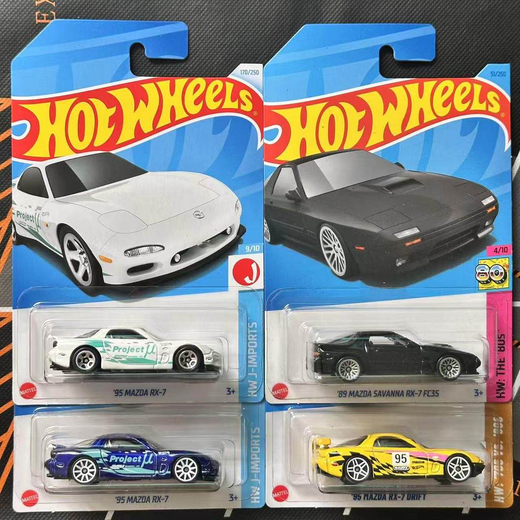 HOT WHEELS HOT WHEELS MAZDA RX-7 รถของเล่นโลหะผสม