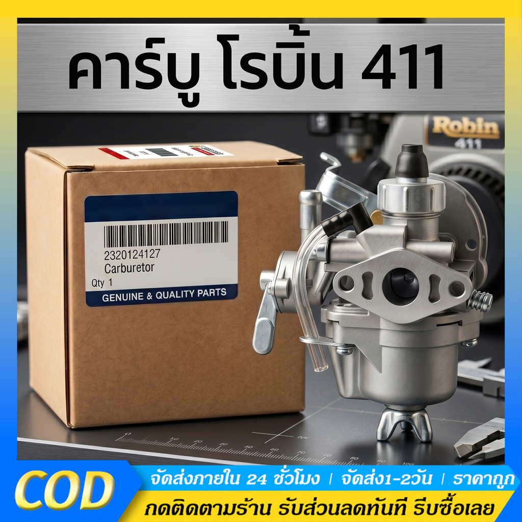 คาร์บูเรเตอร์ โรบิ้น NB411 RBC411 EC04EA Makita 2 จังหวะ เครื่องตัดหญ้า 411 อะไหล่ทนทาน ราคาถูก ติดตั้งง่าย พร้อมส่ง