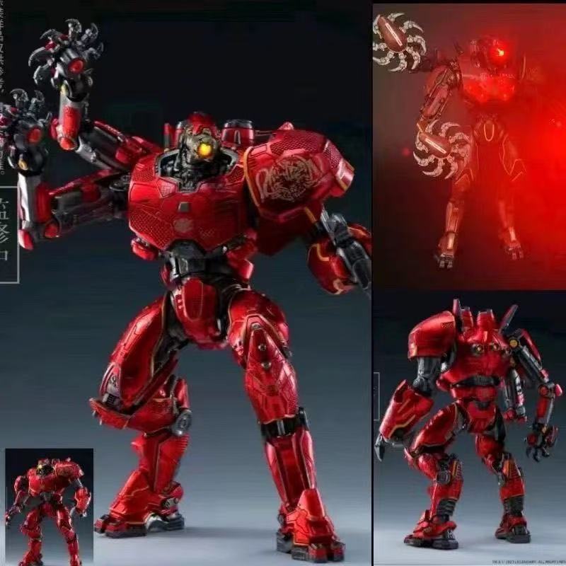 สินค้าใหม่พร้อมสต็อก Pacific Rim จีน Mecha Storm สีแดงElectroplating Luminous Deluxe Edition Movable รูปรุ่นของเล่นเครื่องประดับ20260611