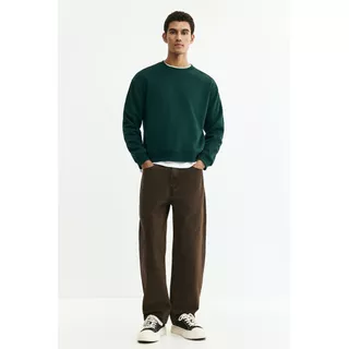 H&M(เอชแอนด์เอ็ม) เสื้อสเวตเตอร์แบบหลวมพอดี Men Loose Fit Sweatshirt 1308076_2