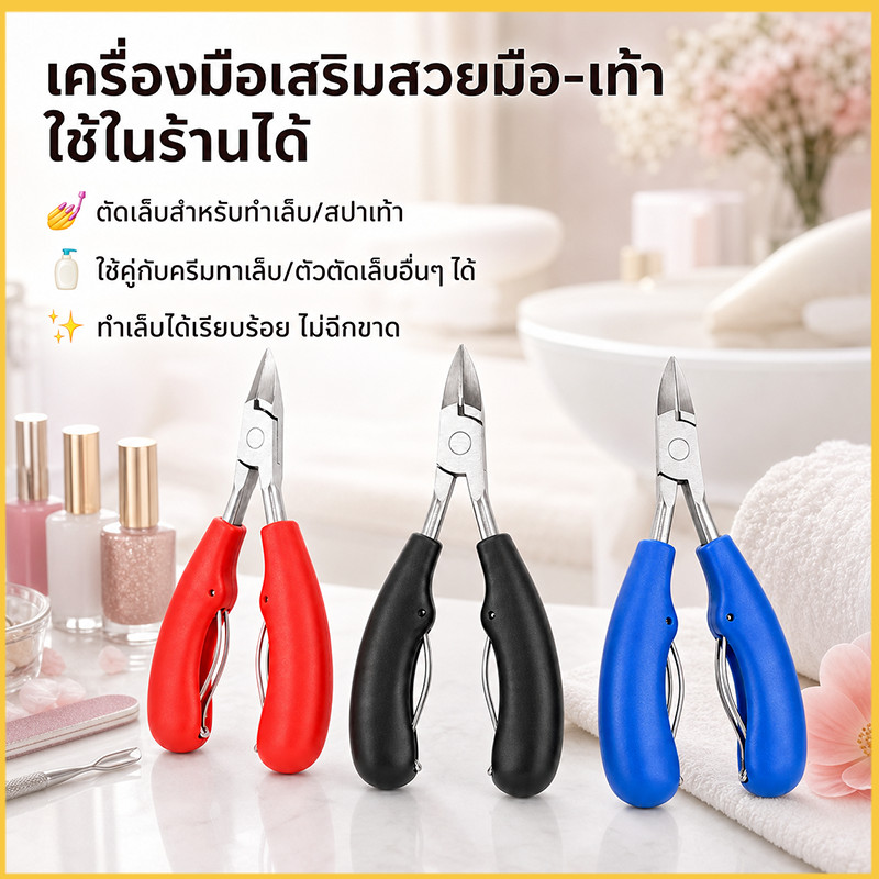 กรรไกรตัดเล็บ กรรไกรปลายโค้งแหลม กรรไกรตัดเล็บขบ กรรไกรตัดซอกเล็บ