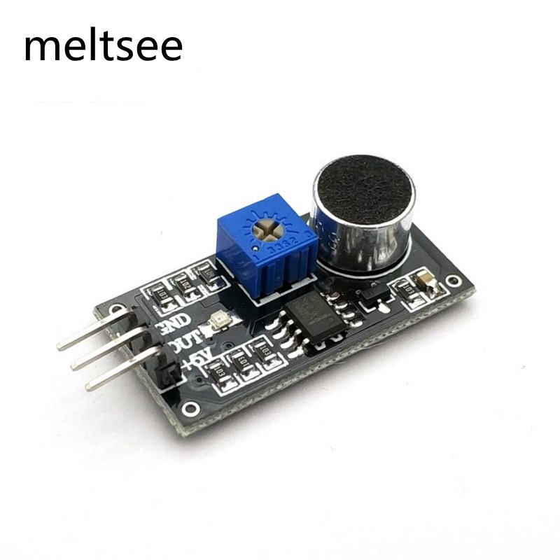 มดูลเซนเซอร์ตรวจจับเสียง 3 pin LM393 Electret ไมโครโฟน DIY Sound Sensor Module Voice Sound Detection