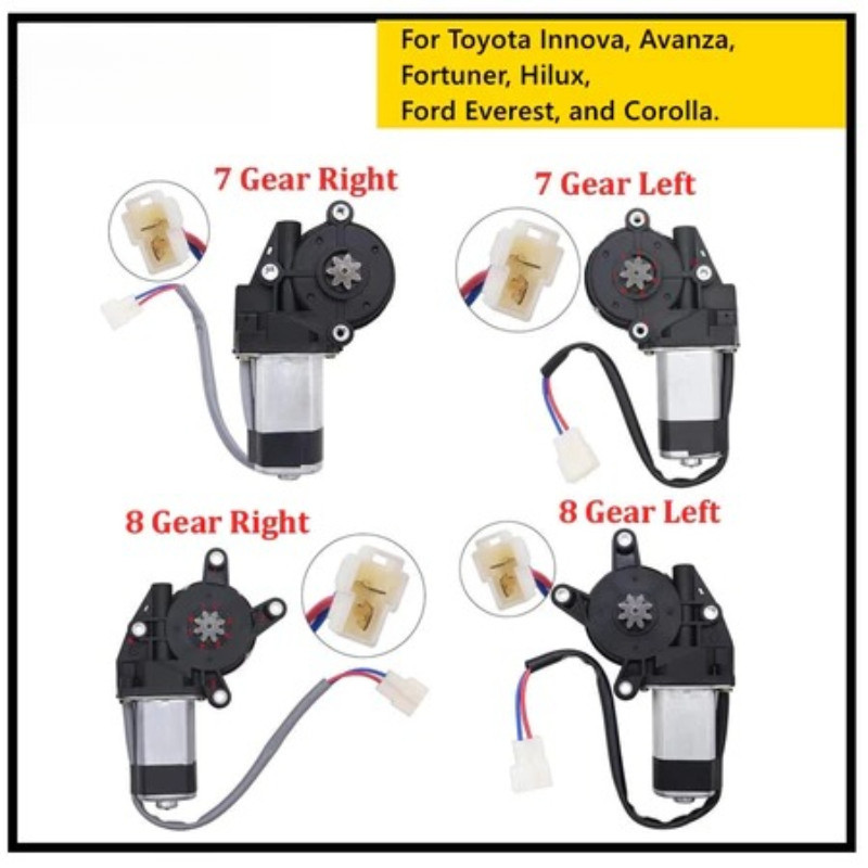 อะไหล่มอเตอร์หน้าต่างรถยนต์ 7 เกียร์ 8 เกียร์ สําหรับ TOYOTA INNOVA AVANZA FORTUNER HILUX FORD EVEREST COROLLA HILUX