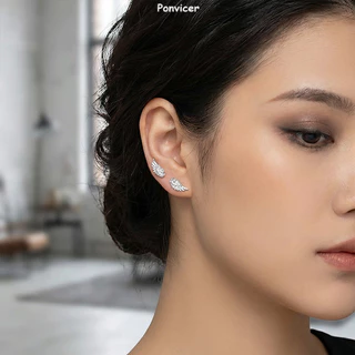 [COD]🌸 ต่างหูแบบติดหูรูปปีก ดีไซน์เก๋ไก๋ มีตัวล็อคแบบสกรู เหมาะสำหรับสาวทันสมัย