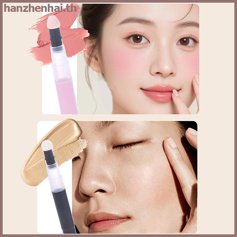 HANHAI 3ml Twist ปากกาหลอดที่ว่างเปล่าฟองน้ําเคล็ดลับเครื่องสําอางค์คอนเทนเนอร์ปากกา Lip Gloss Tubes