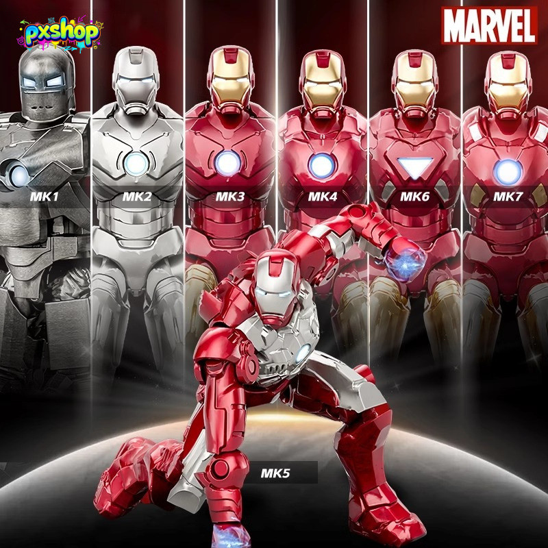 ตัวต่อ Iron Man Mini Figure (7 ซม.) Marvel Avengers Series โมเดลทหารจิ๋วประกอบเอง ของเล่นเสริมทักษะและของสะสมสุดเท่ ของขวัญวันเกิดเด็กและแฟนคลับมาร์เวล