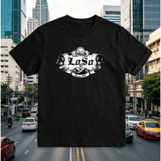 ((จัดส่งตลอด 24 ชั่วโมง) LoSo เนื่องจาก 1996 ป้ายสไตล์เสื้อยืด Rock Theme ผู้ชายผู้หญิง All-Match Daily Tops Band แขนสั้น