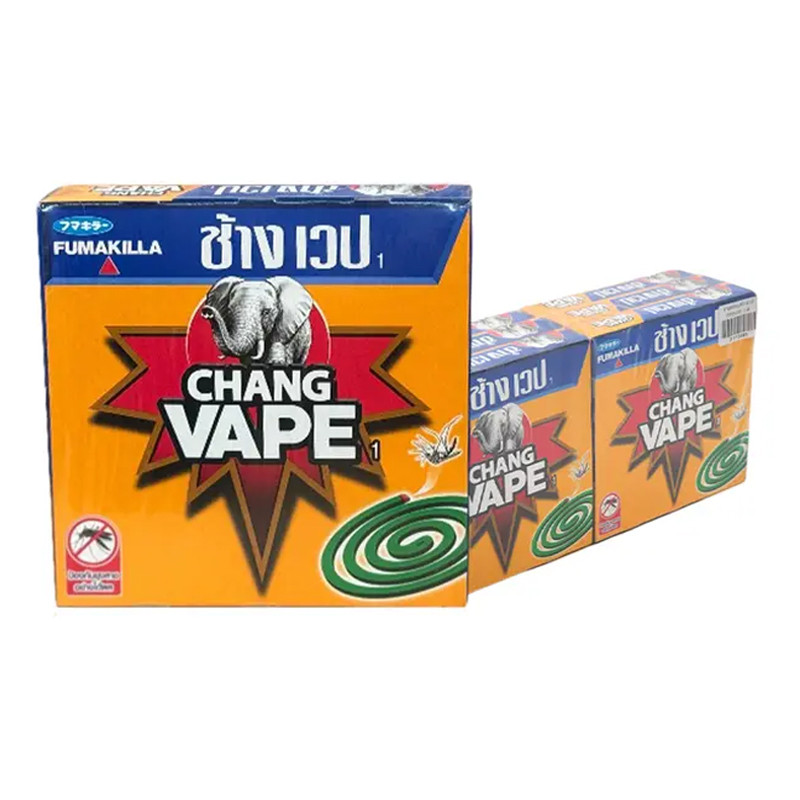 ช้างเวป ยาจุดกันยุง เวปธรรมดา 10 ขด x 6 (CHANG VAPE Coil Standard 10 pcs x 6) โปโลแมน POLOMAN