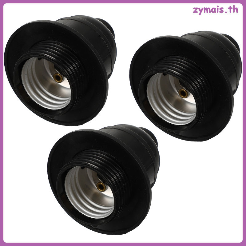 3 ชิ้น Keyless E26 ซ็อกเก็ตไฟ E26 ซ็อกเก็ตโคมไฟเปลี่ยน E26 ผู้ถือโคมไฟ (ปลั๊ก US) zymais