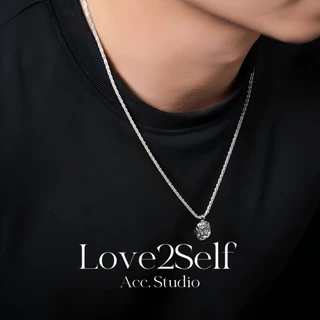 Love2selfX199 สร้อยคอจี้โลหะเหลวอินเทรนด์ Unisex สแตนเลส Anti Tarnish กันน้ํา Cool ทุกวันสวมใส่อุปกรณ์เสริม