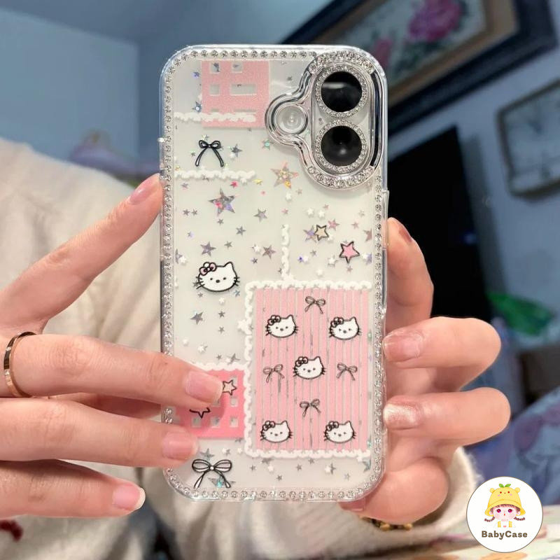 เคสโทรศัพท์แบบใหม่ใสที่มีเพชรจำนวนมาก เหมาะสำหรับ IPhone 16 17 13 16 14 ProMax 15 16 11 12PRO 15 Plus Air 17 12 15