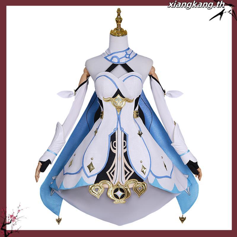 【Wetrose】Genshin Impact Lumine SSR Cos Cosplay Costume เครื่องแต่งกายคอสเพลย์ ระดับไฮเอนด์ สําหรับผู
