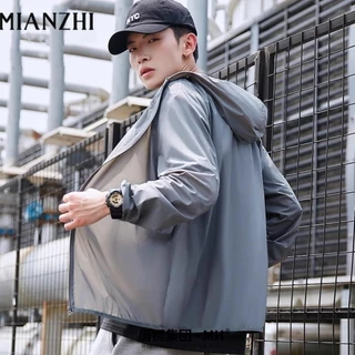MIANZHI เสื้อฮู้ดกันแดด UPF50+ แขนยาว บางเบา ระบายอากาศดี เหมาะใส่กลางแจ้ง S-4XL