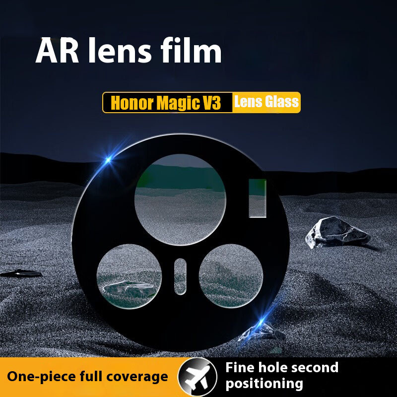 3PCS เลนส์กล้องคลุมทั้งหมดฟิล์มป้องกันสําหรับ Honor Magic V3 กระจกนิรภัยด้านหลัง 3D Protector แหวนแก้ว