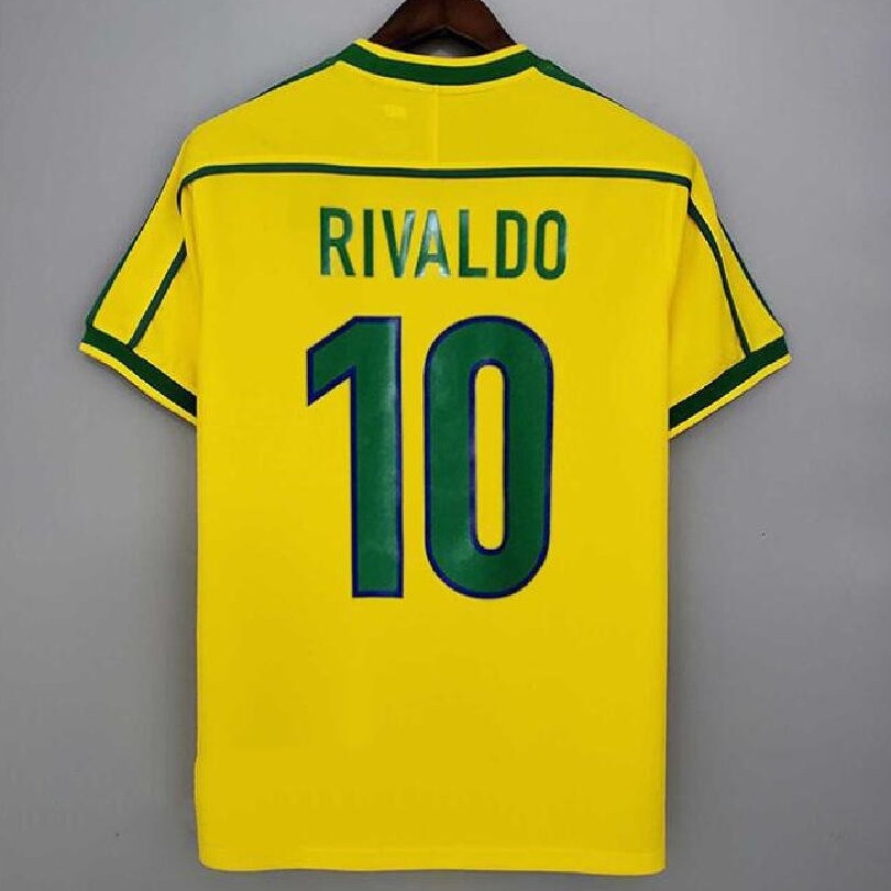 1998 2002 Brazil Football Home Away Retro Soccer Jersey เสื้อผู้รักษาประตู
