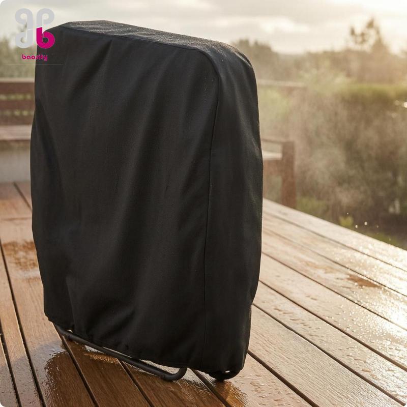 [Baosity] เก้าอี้พับป้องกันที่นั่งกลางแจ้งผ้า Oxford Anti-rain กันฝุ่นกันน้ําสําหรับ Patio Storage
