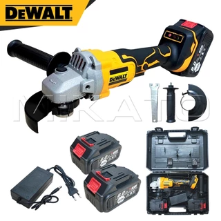 DEWALT เครื่องเจียร์ไร้สาย 199V แบต Li-ion 2 ก้อน เครื่องเจียร์แบตเตอรี่ ลูกหมู 4 นิ้ว