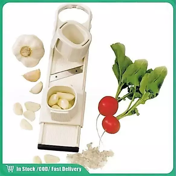 พร้อมส่งจากไทย เครื่องหั่นกระเทียม2 in 1 เครื่องหั่น อุปกรณ์ครัว ที่สไลด์กระเทียม บริการหลังการขายดี
