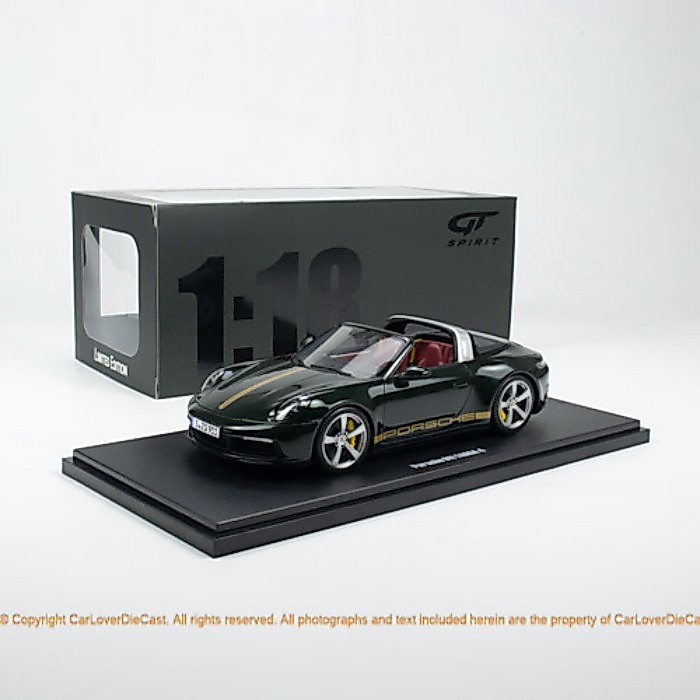 พร้อมสต็อก GT Spirit 1: 18 Porsche 911 992 Targa CLDC030 GTS รถรุ่น