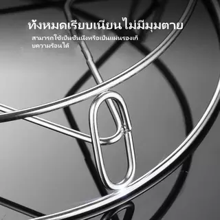 ชั้นวางหม้อสแตนเลส อเนกประสงค์ ที่รองหม้อกันความร้อน ป้องกันโต๊ะลวก ใช้เป็นชั้นวางนึ่งอาหาร Pot Trivet Steaming Rack