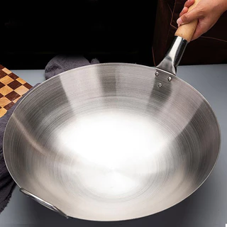 ChokSteel สินค้าใหม่ลดราคา หม้อสแตนเลส 26/28/30/32/34/36/38/43cm หม้อลึก หม้อสแตนเลส หม้อจีน กระทะ หม้อสแตนเลส หม้อดี