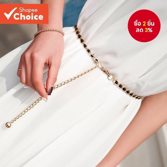 ห่วงโซ่เอวมุกและโลหะสําหรับผู้หญิง-การออกแบบตะขอบางปรับได้สําหรับชุดเดรสอุปกรณ์เสริมเจ้าสาว/ปาร์ตี้
