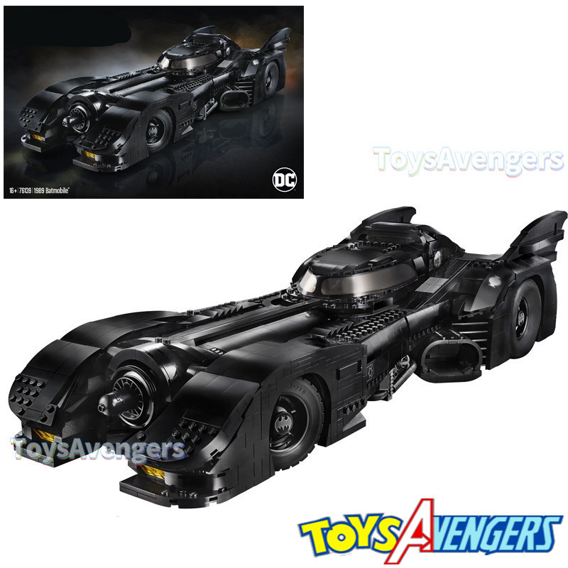1989 Batmobile (3300+/PCS) 76139 Building Blocks ภาพยนตร์ที่มีชื่อเสียง Super Car Model ของเล่นของขว