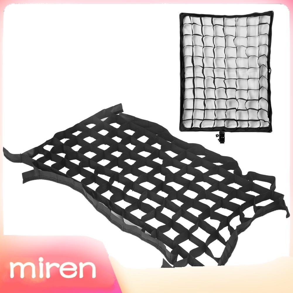 Miren-th Miren-th Softbox แบบพับได้ Honeycomb Grid Strip 19.7x27.6in Cellular ตาข่ายสำหรับ Photo Stu