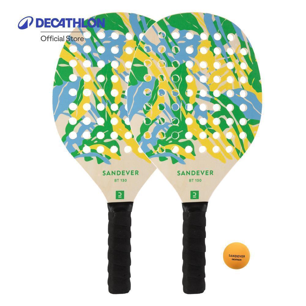Decathlon Beach Tennis Racket Set Experience ชุดไม้เทนนิสชายหาด รุ่น Experience - Green/Yellow
