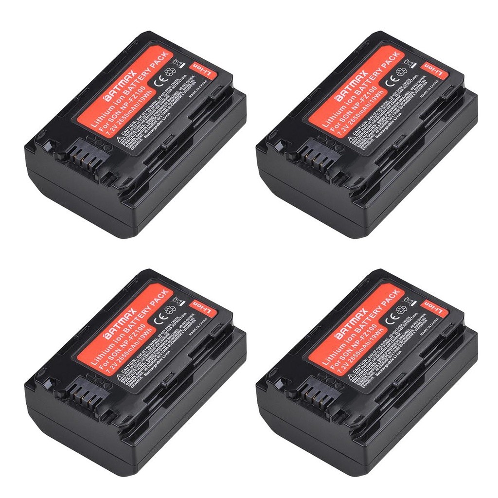 Batmax 2650MAh แบตเตอรี่กล้อง FZ100 NP สำหรับ Sony Alpha 9 A9 9R A9R,ILCE-9,NP-FZ100 Iii,A7R Iii,A9,