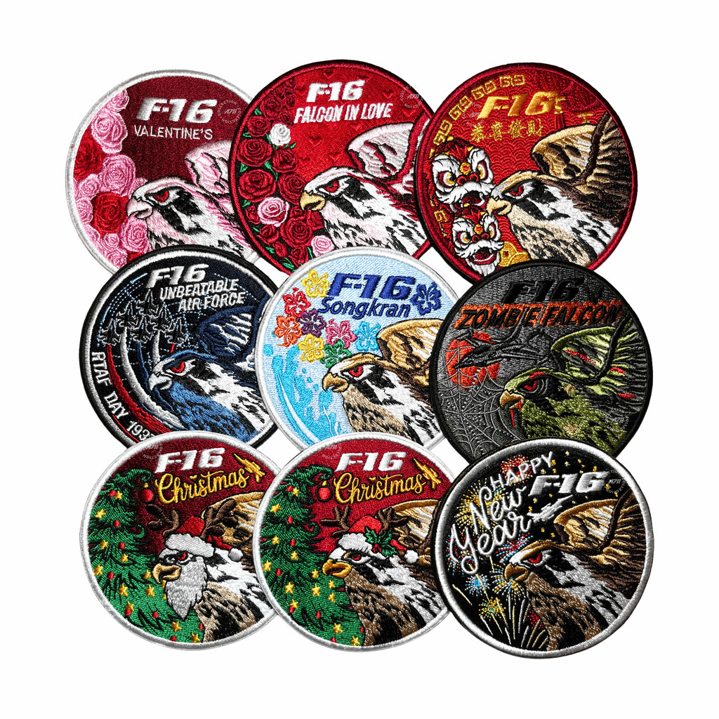 F-16 Swirl Patch Special Holidays & Events | Limited Edition Aviation Patch Collection
