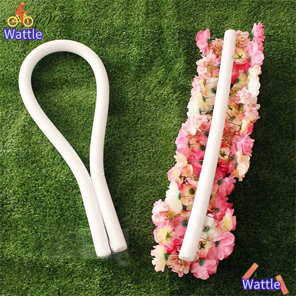 WATTLE 1 ชิ้นฟองน้ํา Stick, DIY ดอกไม้ฐานแถบโฟม,ทนทาน 51*4 ซม.งานแต่งงาน Party Props ทรงกระบอกผ้าฝ้ายดอกไม้แพคเกจ