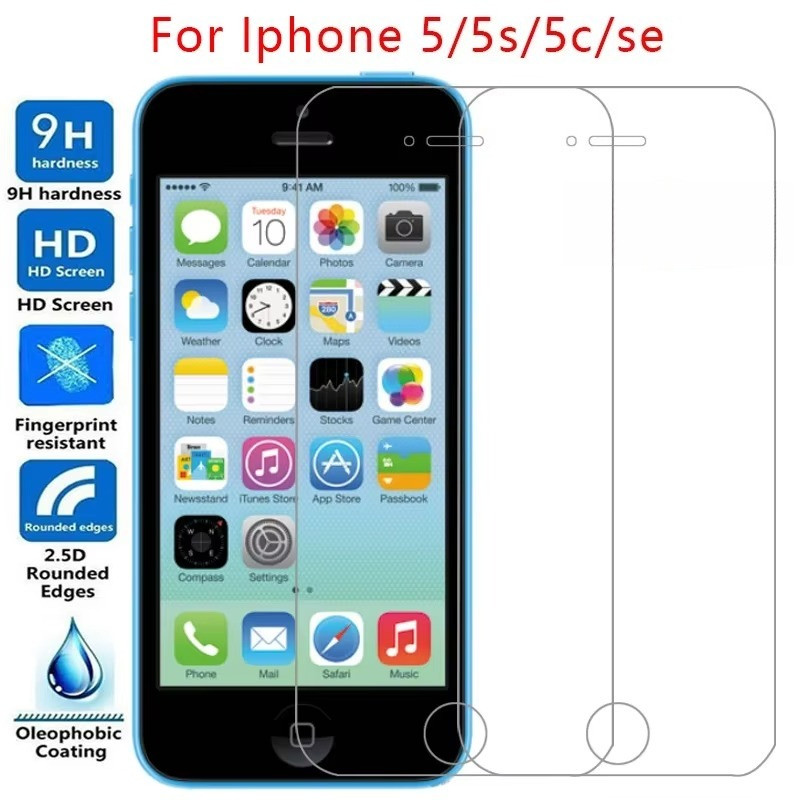 2 in 1 โทรศัพท์ด้านหน้า + ด้านหลังป้องกันฟิล์มสําหรับ iPhone5 iPhone5S iPhoneSE คาร์บอนไฟเบอร์ใสสติก