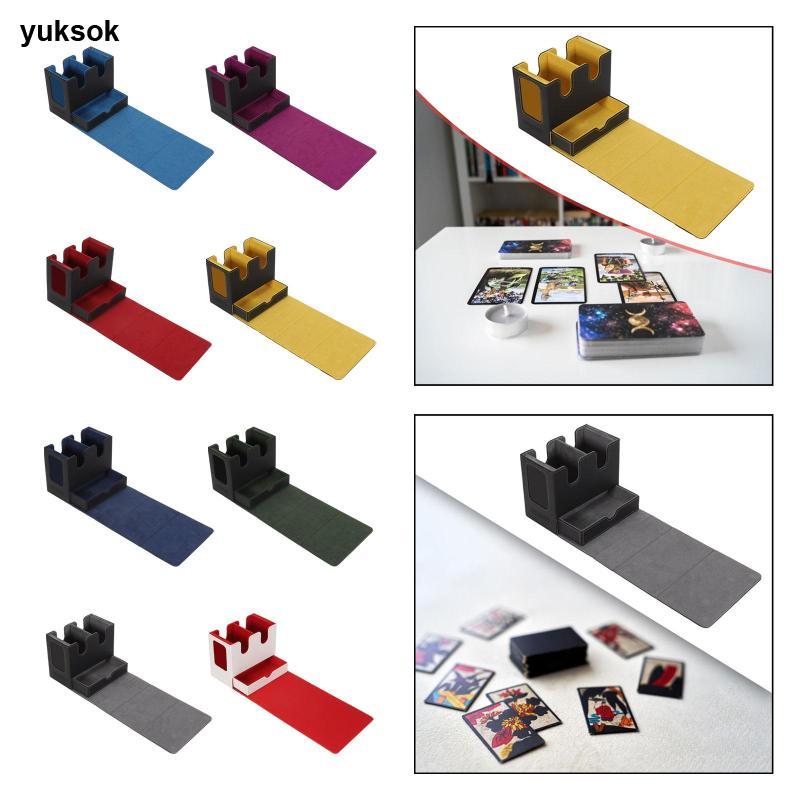 [yuksok] Trading Card Deck Box Holding 260+ Sleeved Cards Baseball Card Organization TCG